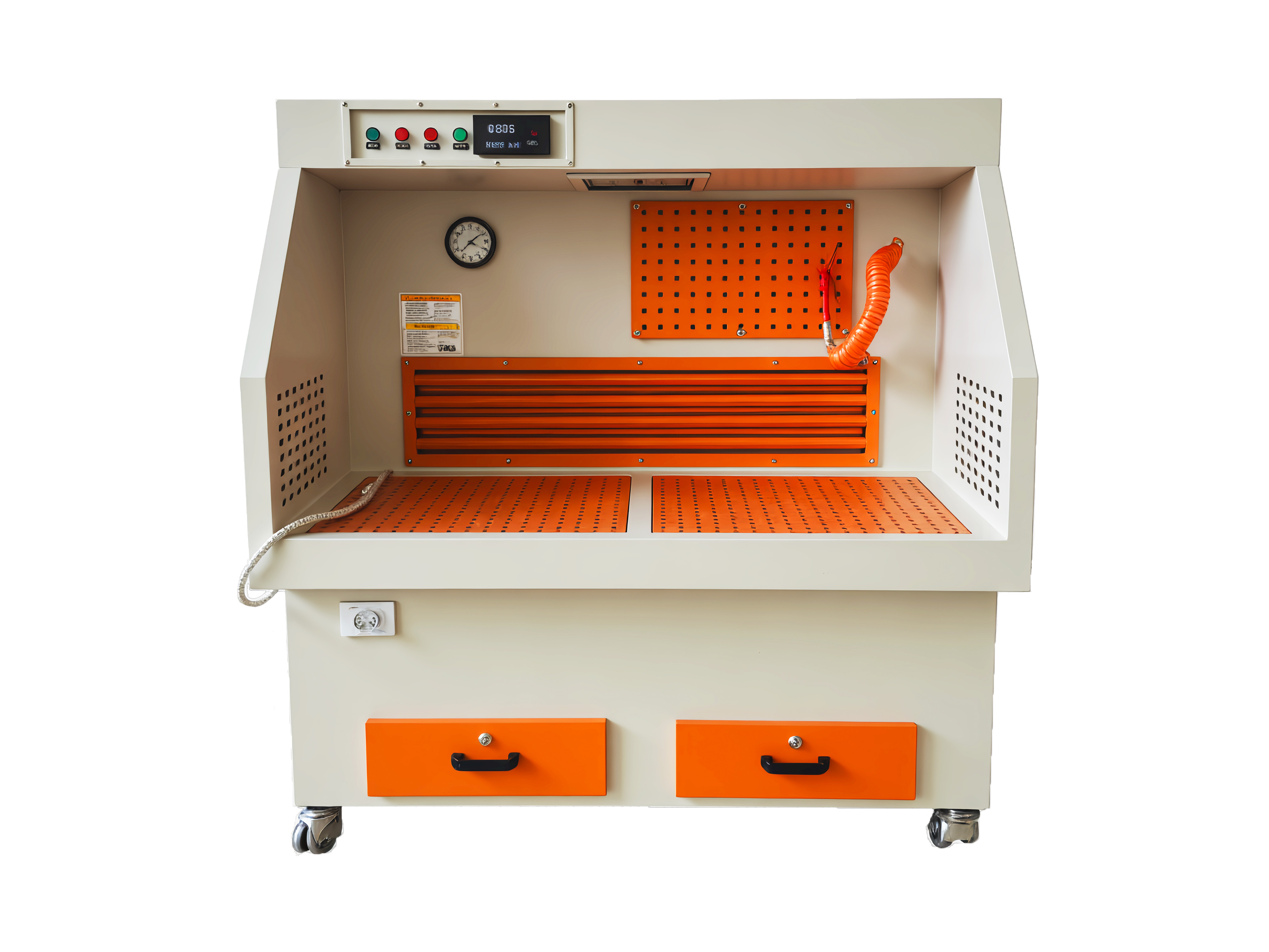 Vertical polishing and grinding dust collection table [Dust removal on both sides]
